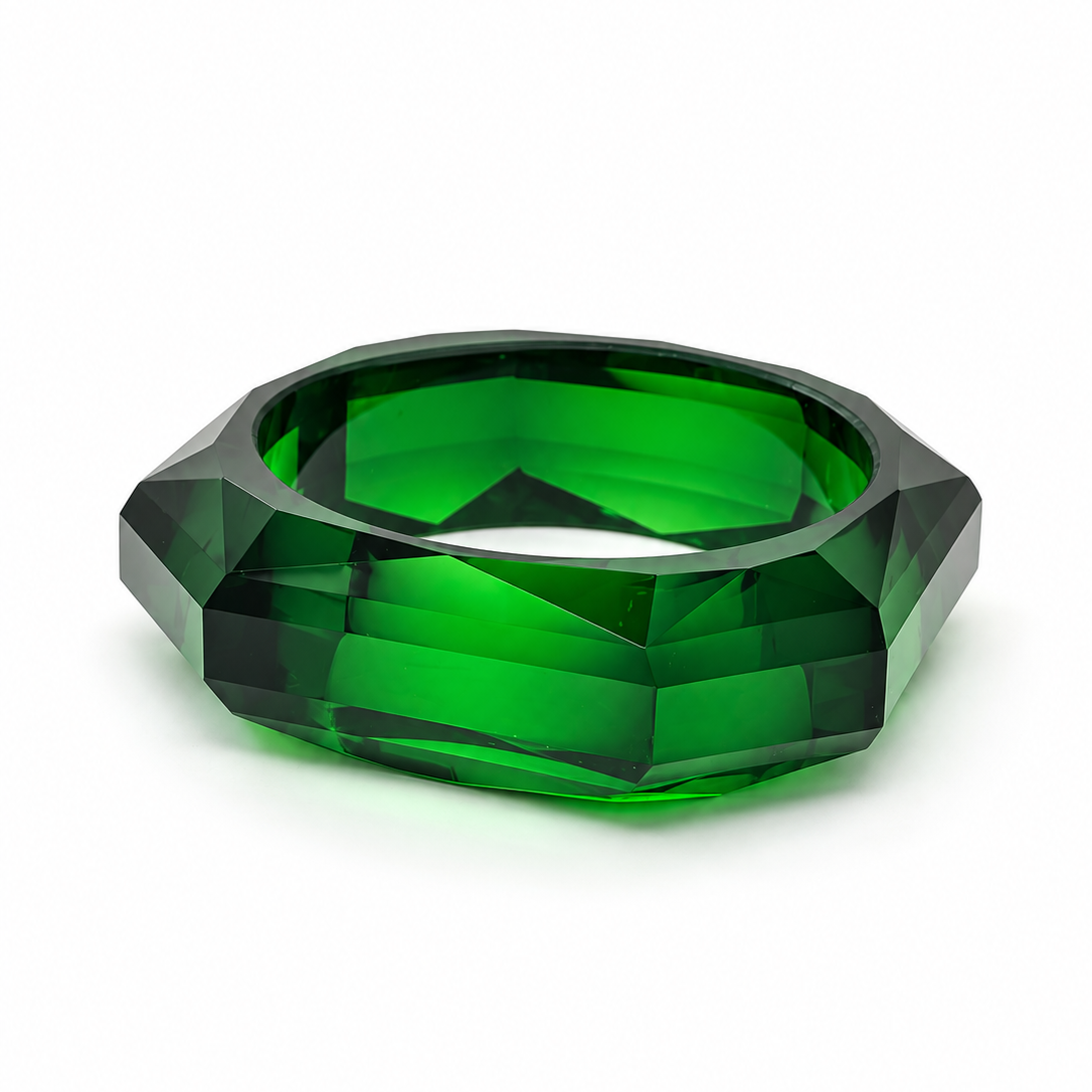 Faceted Lucite Bangle