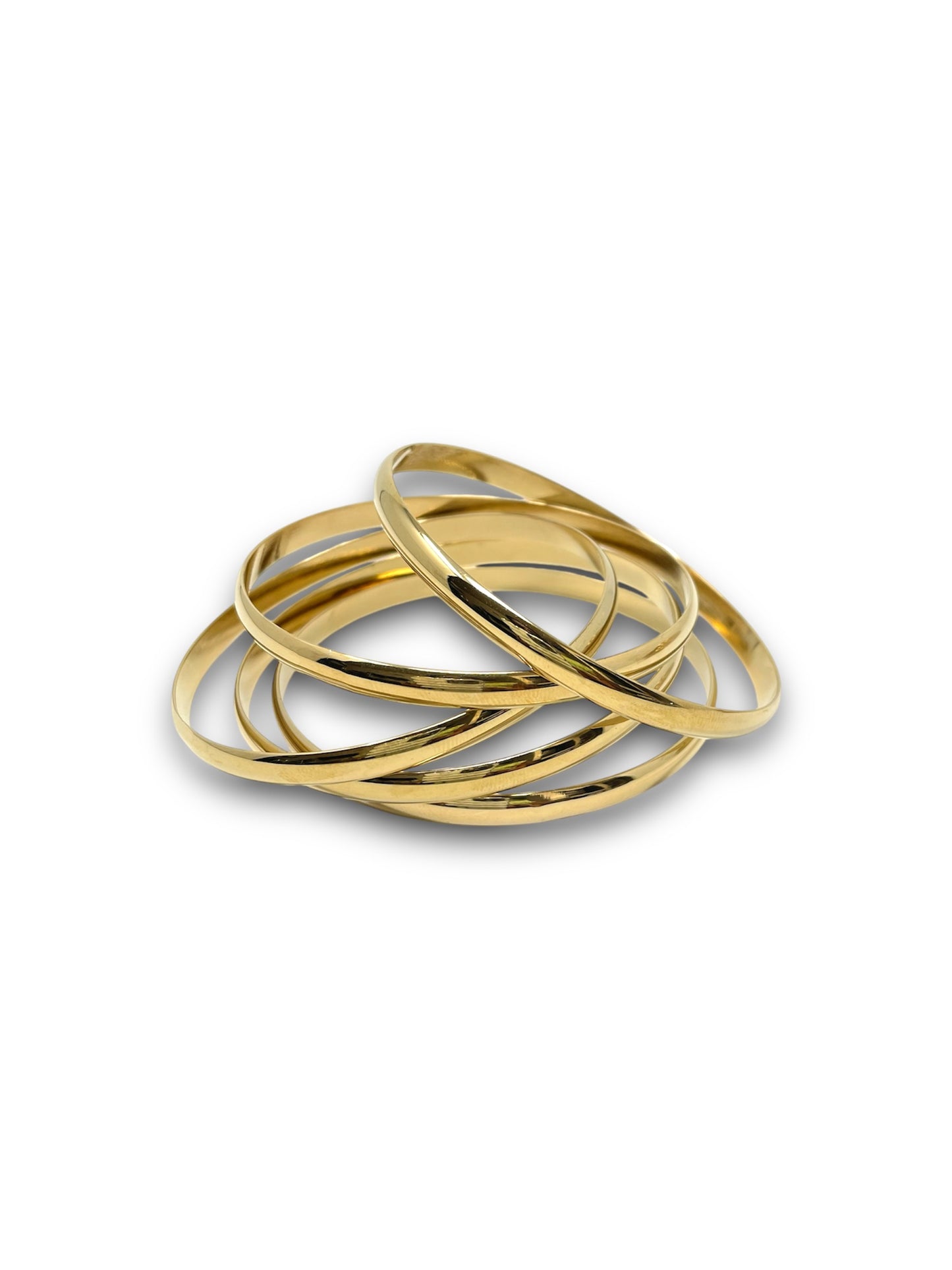Gold Bangle Bracelet Set