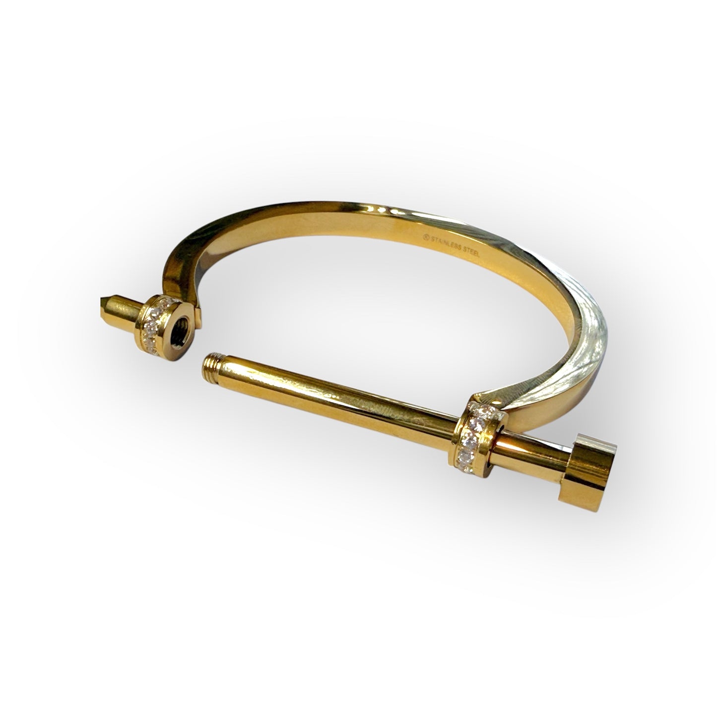 Gold Screw it Bangle