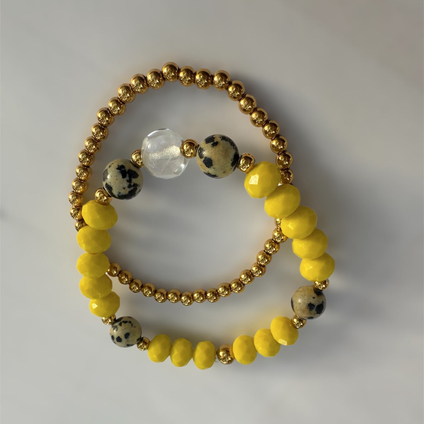 Citrus + Stone” Bracelet Set