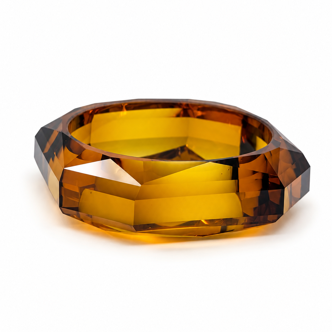 Faceted Lucite Bangle