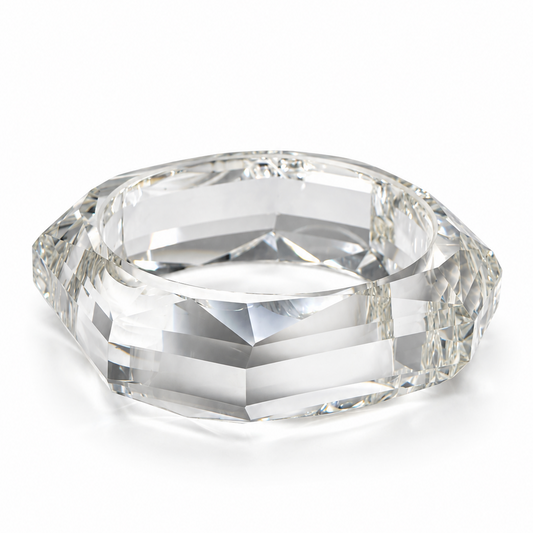 Faceted Lucite Bangle