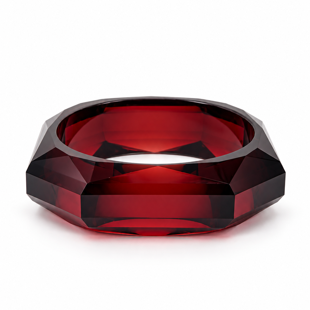 Faceted Lucite Bangle