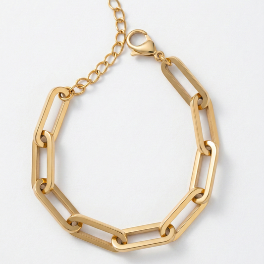 Chunky Rectangle Chain Bracelet