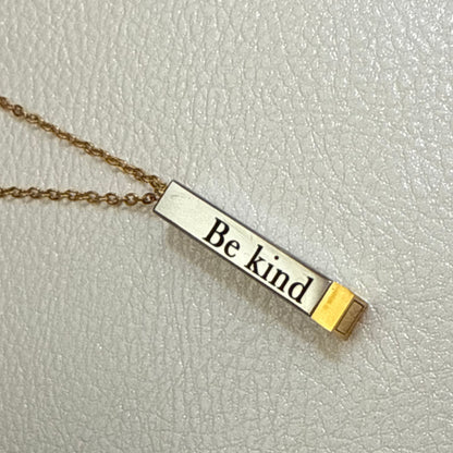 Hidden Message Kind and Badass Necklace
