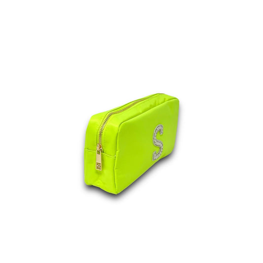 Neon Yellow Cosmetic Bag