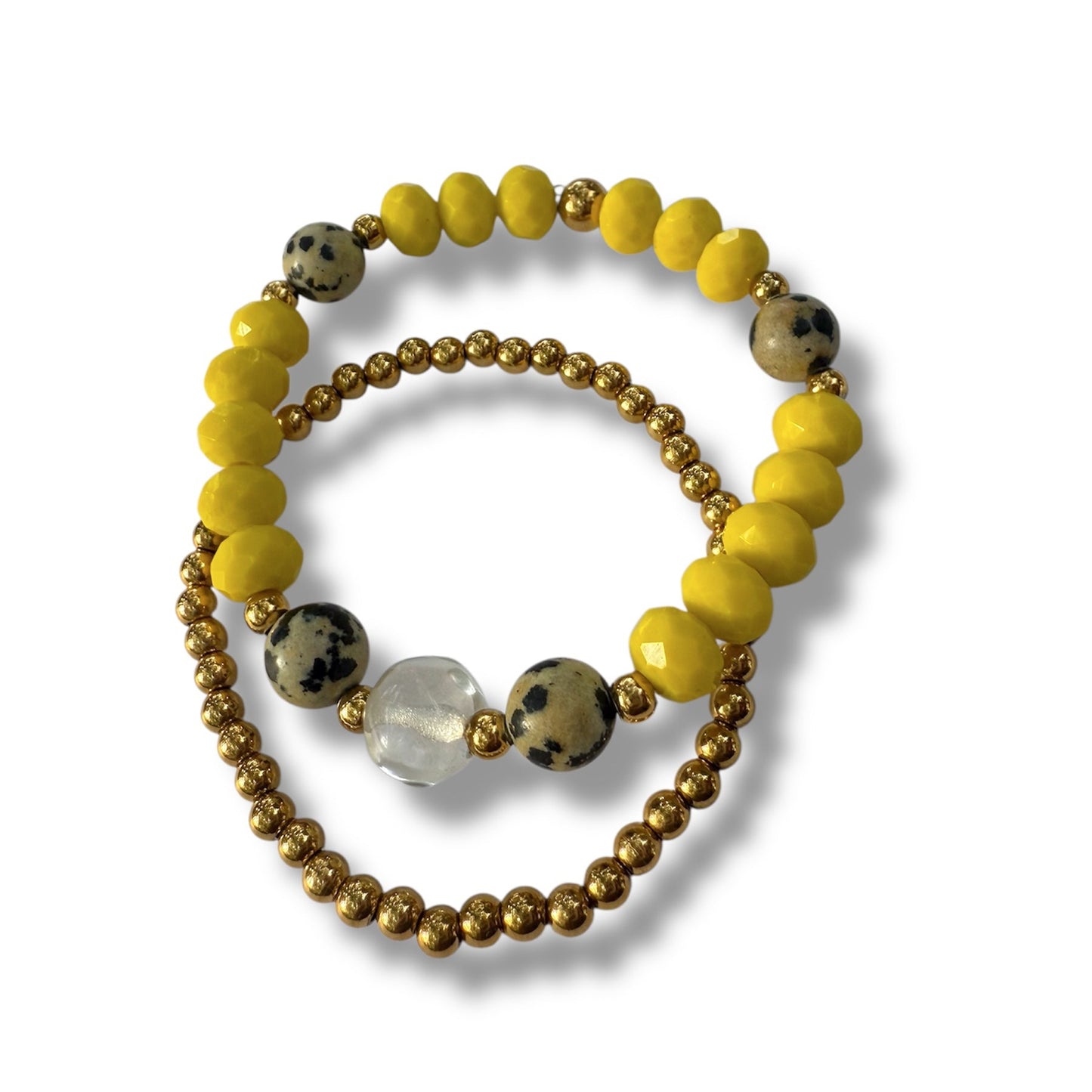 Citrus + Stone” Bracelet Set